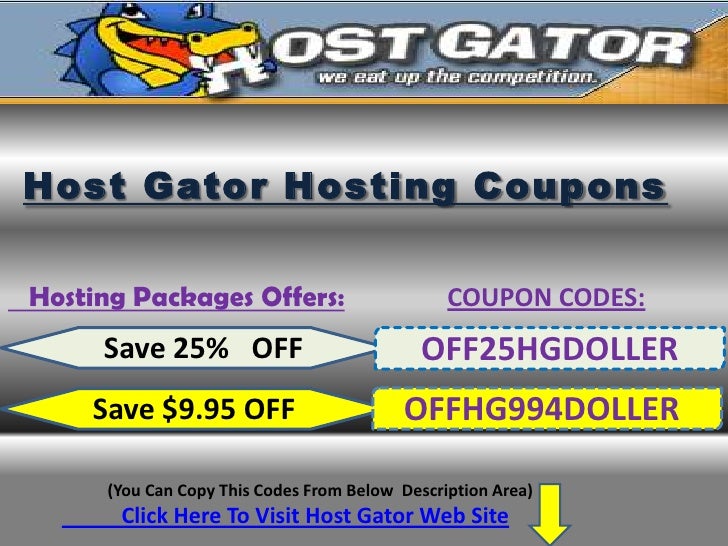 HostGator Hosting Coupon Codes