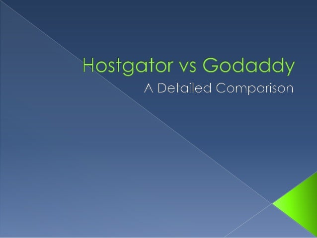 hostgator vs godaddy hostgator vs godaddy