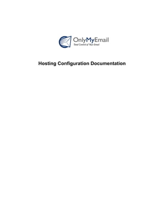 Hosting Configuration Documentation
 