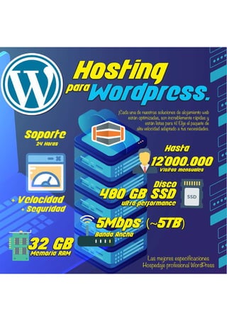 Alojamiento web especializado - Wordpress