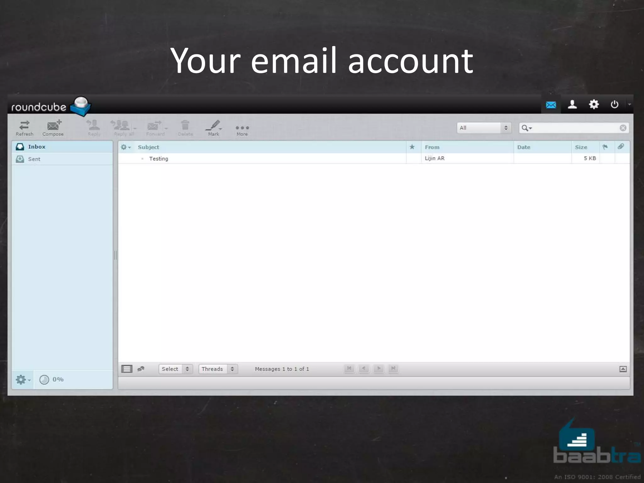 Your email account 
 