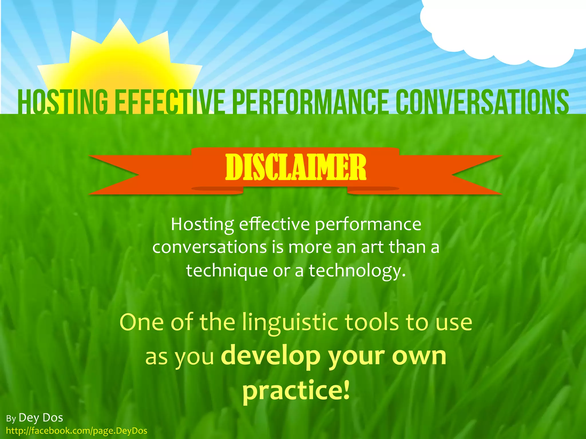 Hosting Effective Performance Conversations | PDF