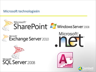 MicrosoG	
  technologieën
 
