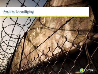 Fysieke	
  beveiliging
 