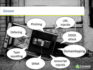 Gevaar

                                   !"#$
                ,6%26%&7$        %&'()*($

    >(C0)%&7$
                                          >>?+$
                                          0@0)A$


                                     >:B(%&A04%
     894:$                         Domeinkaping
                                        &7$
   2;<0=&7$
                            /0102)3%45$
                +,-.$        %&'()*($
 