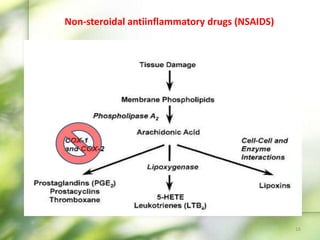 Non-steroidal antiinflammatory drugs (NSAIDS)
16
 