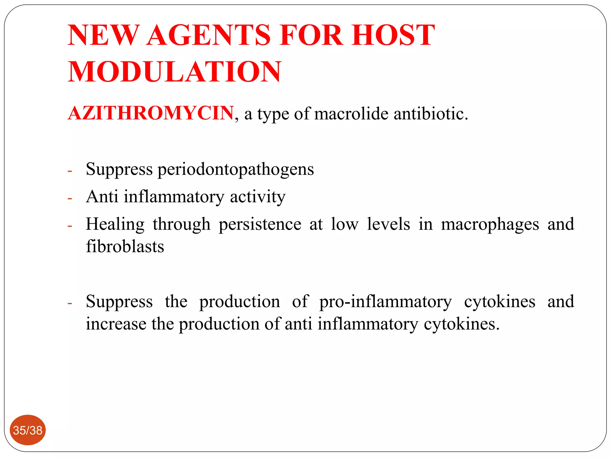 Host Modulation Host modulation therapy | PPTX