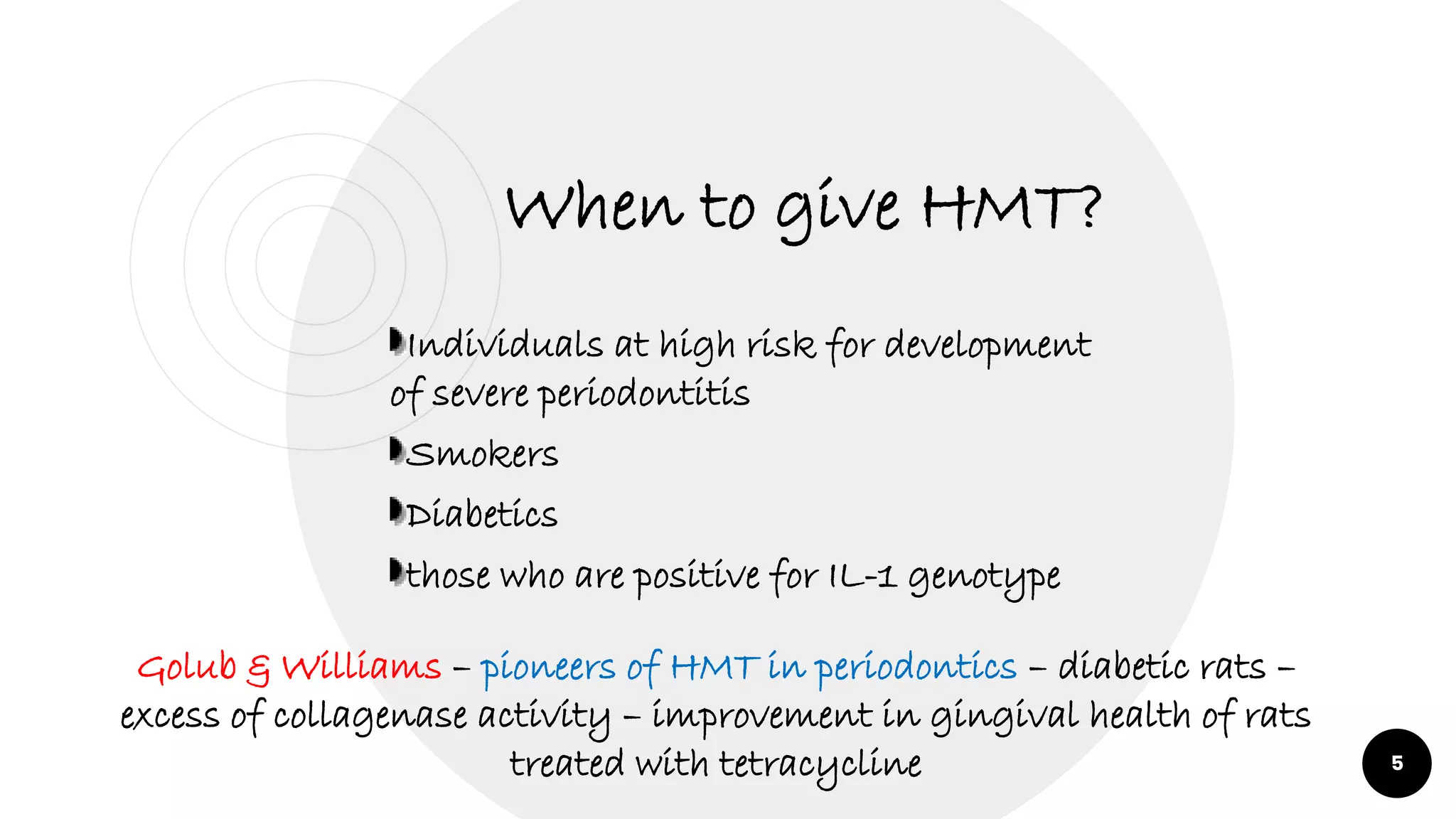 Host Modulation Host Modulation Therapy | PPTX