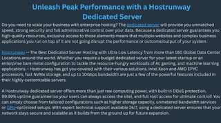 Unleash Peak Performance with a Hostrunway Dedicated Server | PDF