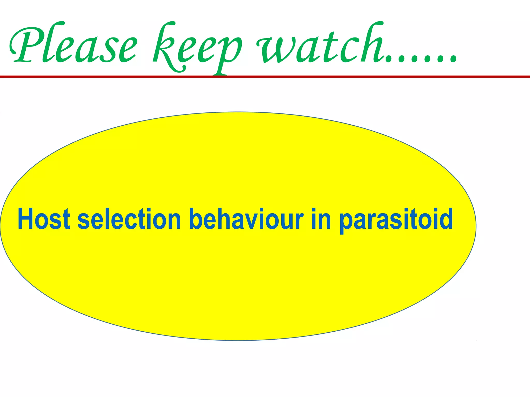 Host selection process by parasitoids -SSNAIK TNAU | PPT | Gardening ...