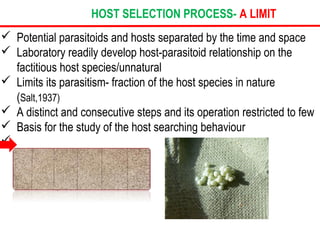 Host selection process by parasitoids -SSNAIK TNAU | PPT | Gardening ...
