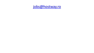 Hostway - Cariere - Intro 