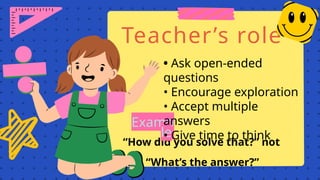 High order thinking for kindergarten children | PPTX