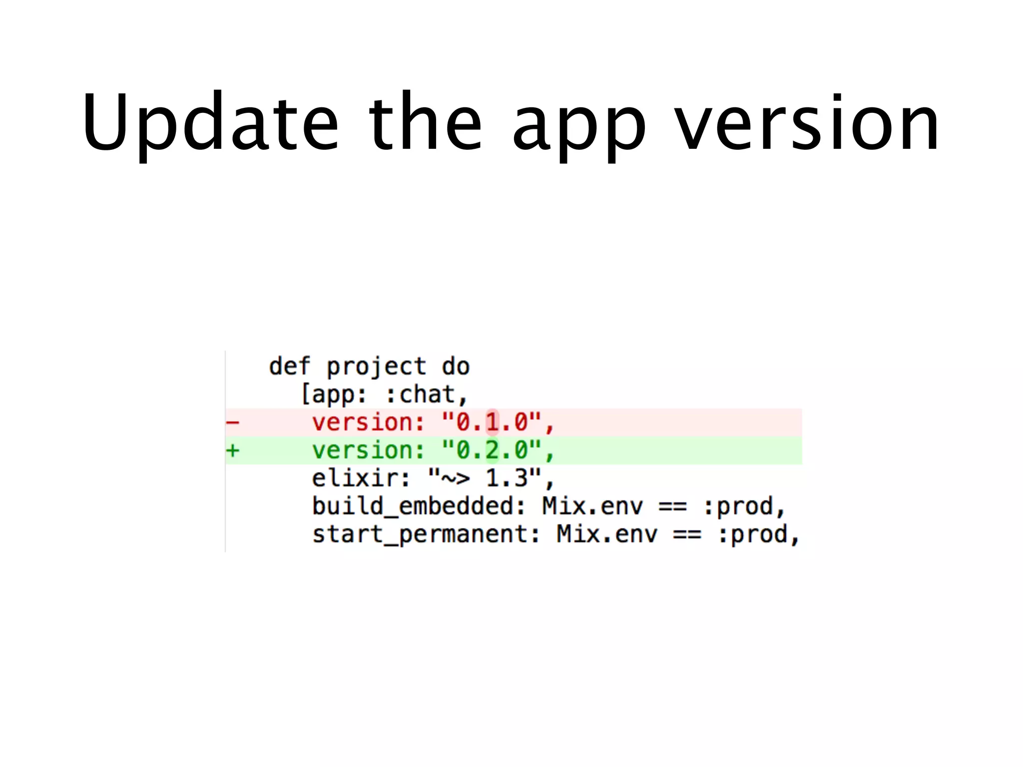 Update the app version
 
