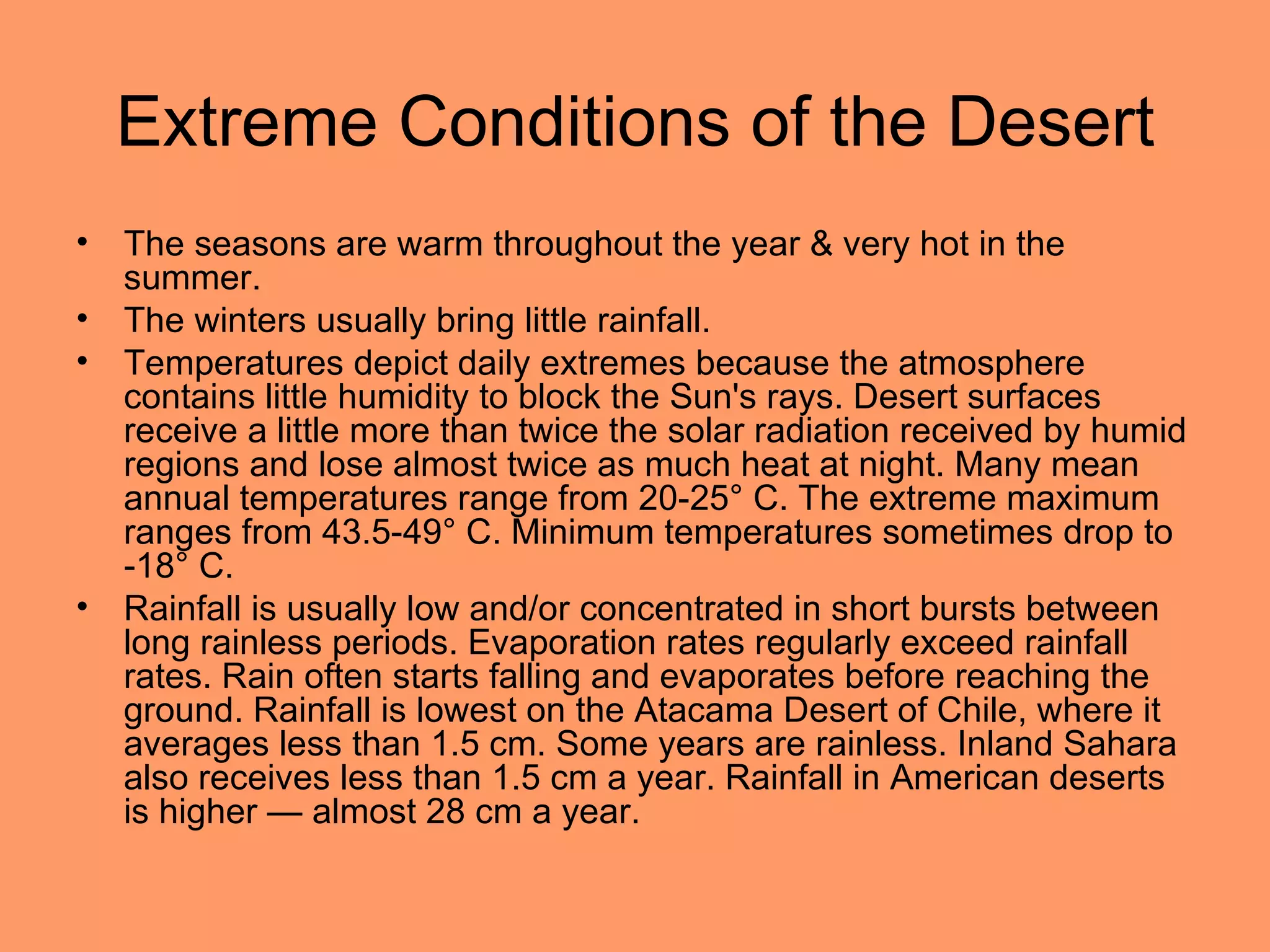 Hot Deserts | PPT