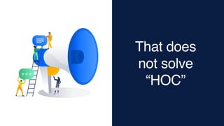 That does
not solve
“HOC”
 