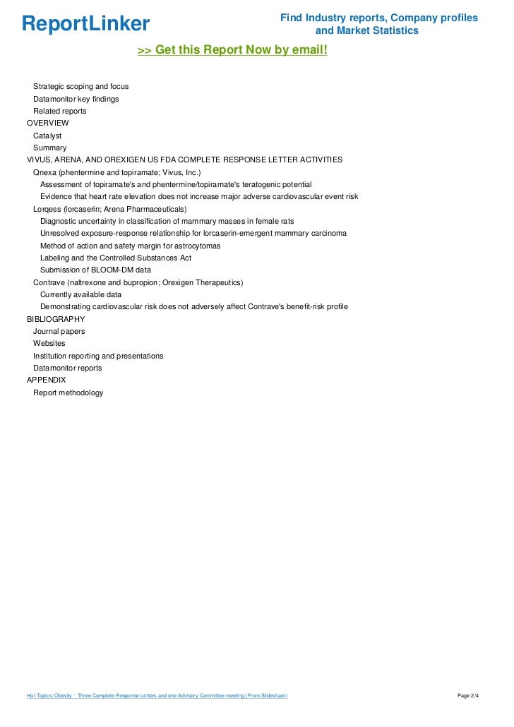 Hot Topics Obesity Three plete Response Letters and one Adviso… Hot Topics Obesity Three plete Response Letters and one Adviso…
