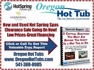 Hot Tubs For Sale Vancouver, Camas WA | Hot Spring Spas