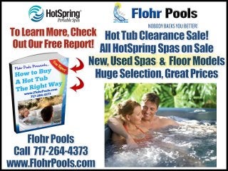 Hot Tubs, Pool Builder Chambersburg, PA 717-264-4373