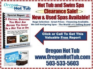 Hot Tubs Sale Portland, Used Portable Spas, OR