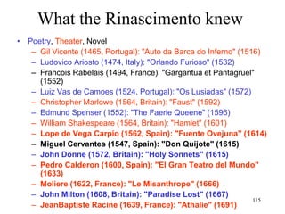 115
The Industrial Revolution
• Transportation revolution
– 1761: Francis Egerton finances the Bridgewater Canal
– England’s private sector creates a national network of
canals to transport fuel and goods
– 1800: Robert Fulton builds the first steam paddleship,
the Clermont (propelled by Watt’s steam engine)
launching the era of steamships
– 1804: Richard Trevithick builds the world’s first
locomotive (“Iron Horse”), launching the era of trains
The Clermont
 