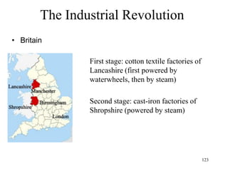 123
The Atlantic Slave Trade
• Sugar consumption in Europe
– 1400: exotic rarity
– 1700: a necessity, but an expensive one
– 1800: 4 kgs/year per person
– 1900: 50 kgs/year per person
– (2000 in USA: 30 kgs per person)
 