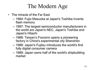 132
The Modern Age
• Michel Jouvet (1962)
– REM sleep is generated in the pontine brain
stem (or "pons”)
– REM sleep exhibits four main properties:
• A low level of brain activity
• Inhibition of muscle tone
• Waves of excitation from the pons
• Rapid eye movement
 