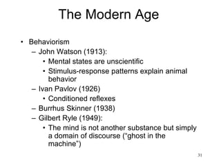 31
The Modern Age
• Arab independence
– Egypt (1922)
– Saudi Arabia (1926)
– Iraq (1932)
– Syria (1943)
– Lebanon (1943)
– Transjordan (1946)
– Libya (1952)
– Morocco (1956)
– Tunisia (1956)
– Kuwait (1961)
– Algeria (1962)
 