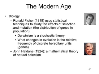 47
The Modern Age
• Gestalt Psychology
– Karl Lashley (1930)
• Functions are not localized but distributed
around the brain
• Every brain region partakes (to some
extent) in all brain processes
• The brain as a whole is “fault tolerant”
• Memory as an electromagnetic field and a
specific memory as a wave within that field
 