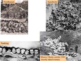 58
The Modern Age
• Interpretations of Quantum Mechanics
– Niels Bohr: only phenomena are real
– Werner Heisenberg: the world "is" made
of possibility waves (particles are merely
"potentialities")
– Albert Einstein: an incomplete
description of the universe (“hidden
variables”)
– John Von Neumann: consciousness
– Paul Dirac: our knowledge of a system
– David Bohm: a quantum potential acts
beyond the 4-dimensional geometry of
spacetime
– Hugh Everett: a multiverse
 