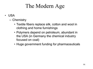 88
The Modern Age
• China
– 1950-53: Korean war against the USA
(800,000 Chinese soldiers die)
– 1951: China invades Tibet
– 1958: Great Leap Forward
– 1959-62: Famine (20 million die)
– 1960: Break with the Soviet Union
– 1964: China’s atomic bomb
– 1966: Cultural Revolution (tens of
millions of people died of famine or
purges)
 