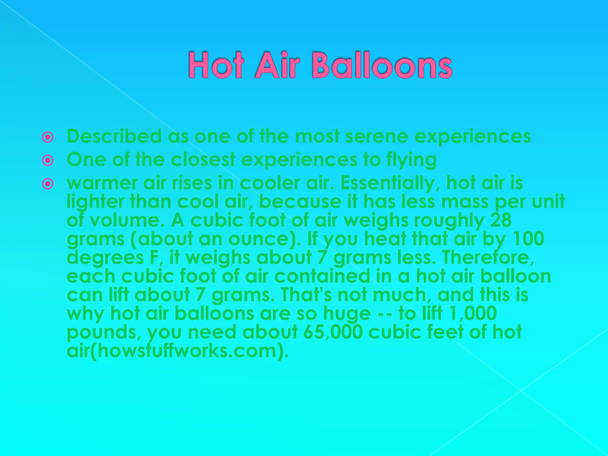 Hot Air Balloons
