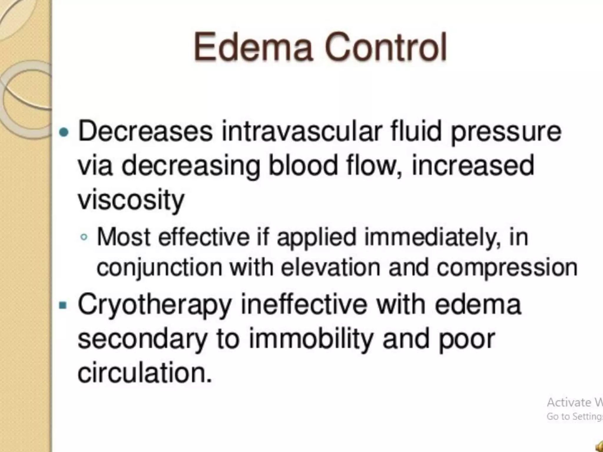 Hot and cold application