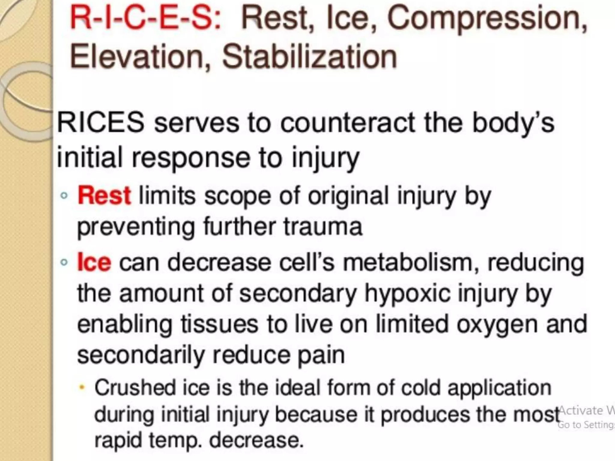 Hot and cold application