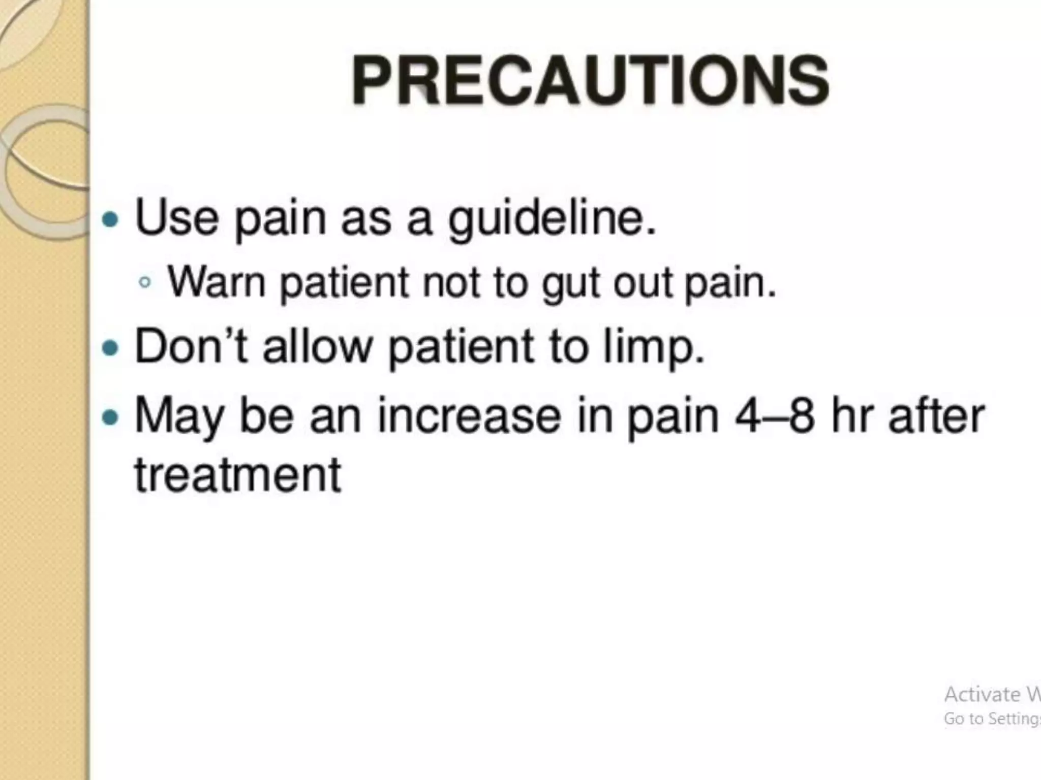 Hot and cold application