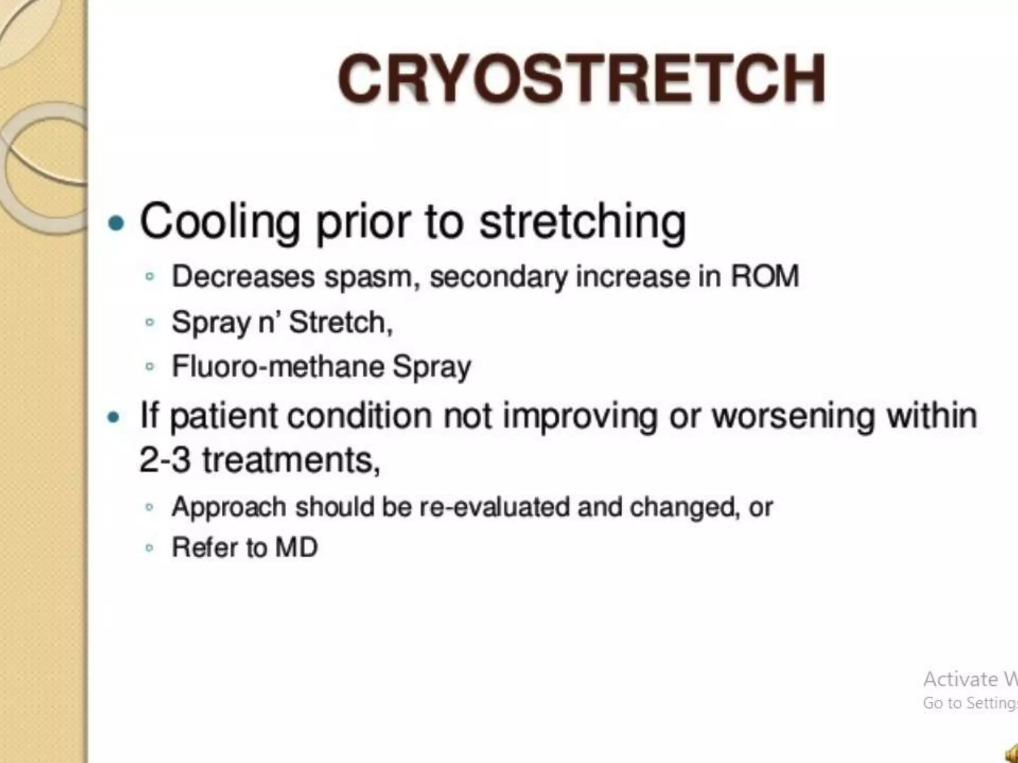 Hot and cold application