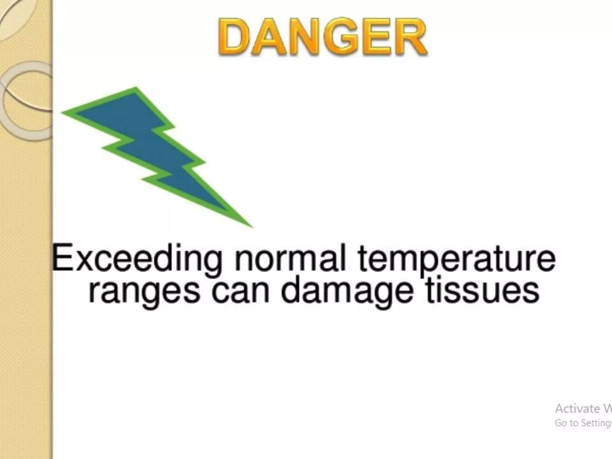 Hot and cold application