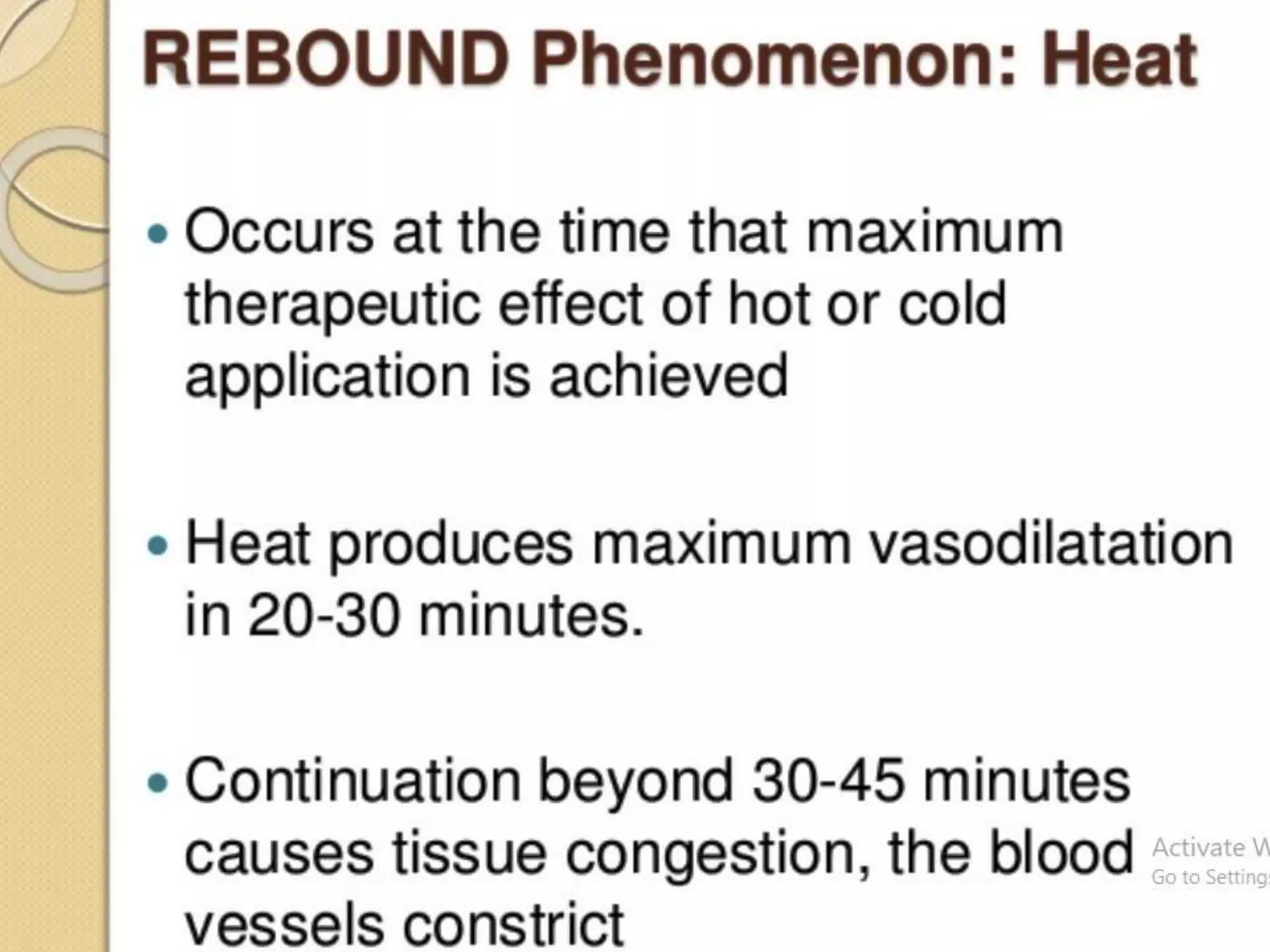 Hot and cold application
