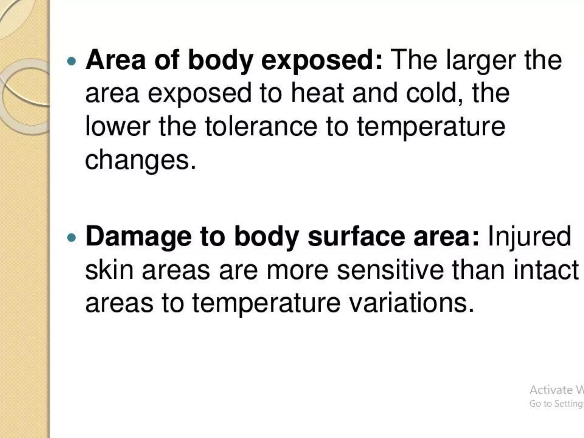 Hot and cold application