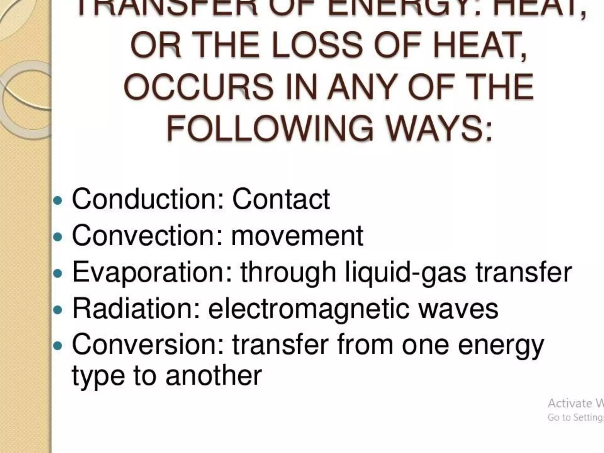 Hot and cold application