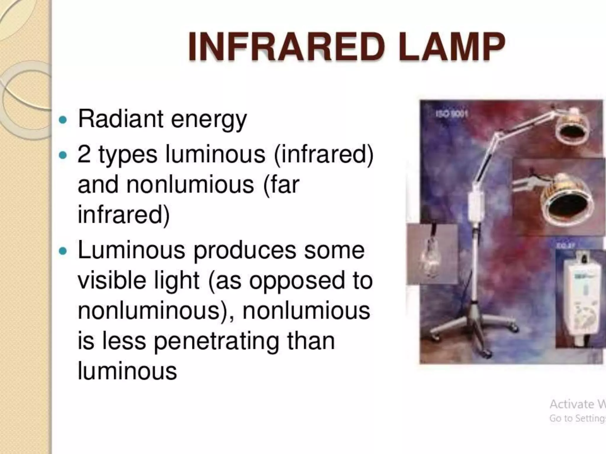 Hot and cold application