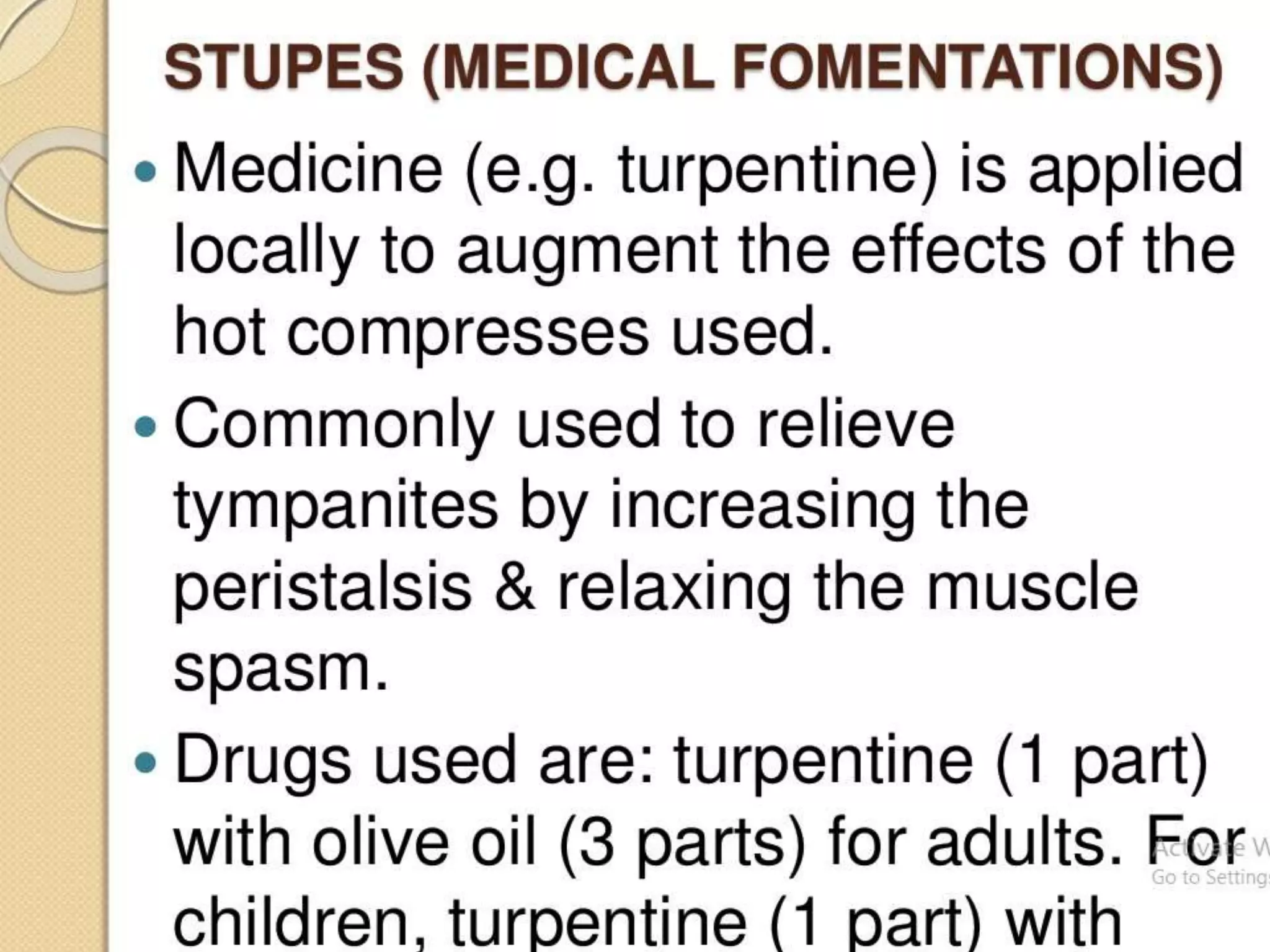 Hot and cold application