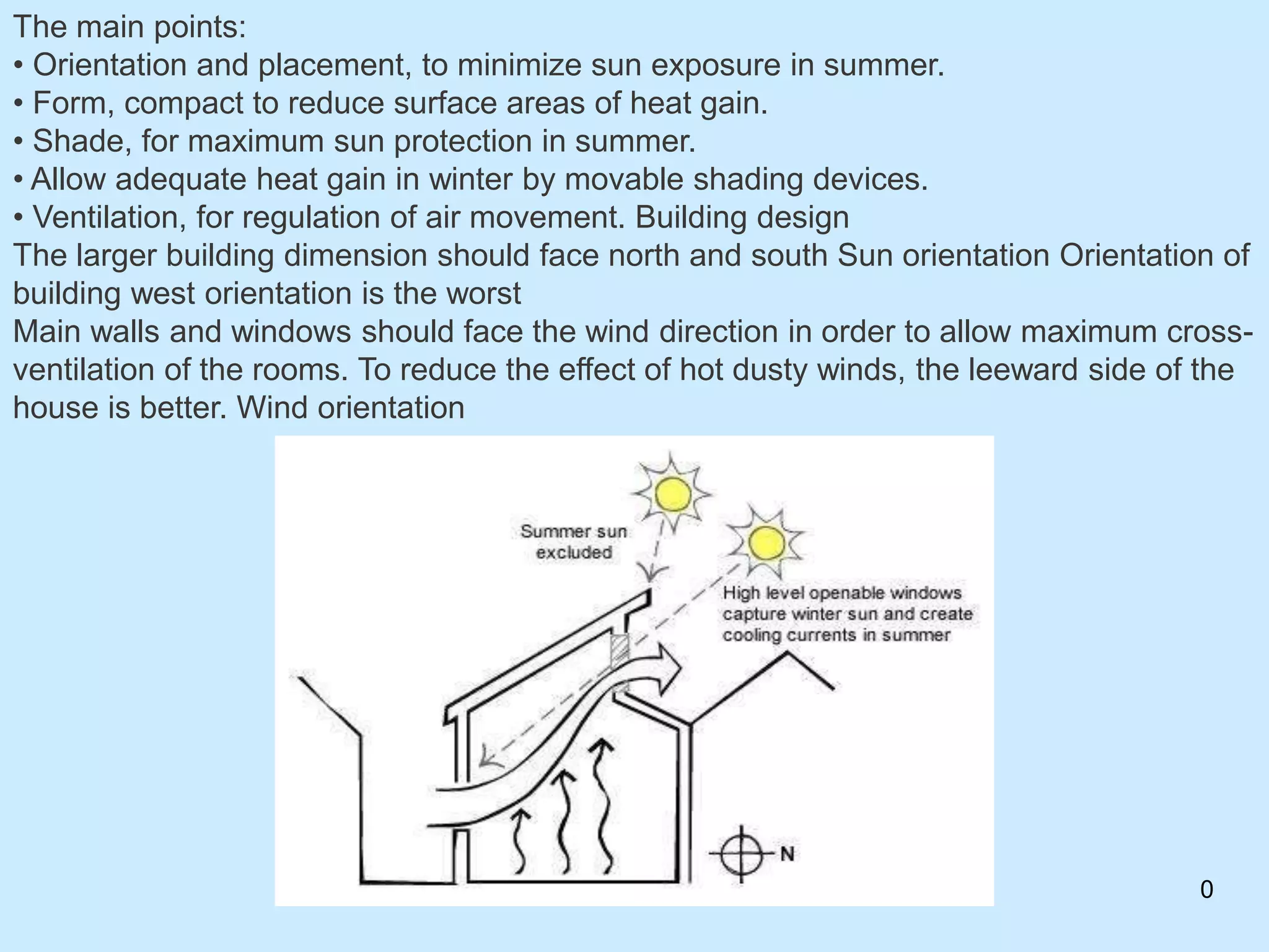 Leeward Window Placement Reference: Hot And Dry Climate