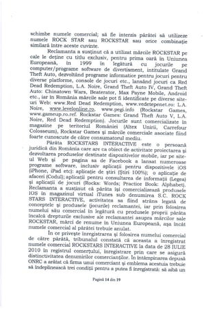 Hotărâre fond take two vs. s.c. rock stars interactive