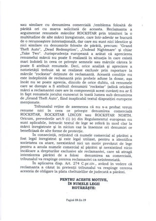 Hotărâre fond take two vs. s.c. rock stars interactive