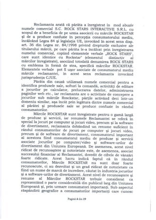 Hotărâre fond take two vs. s.c. rock stars interactive