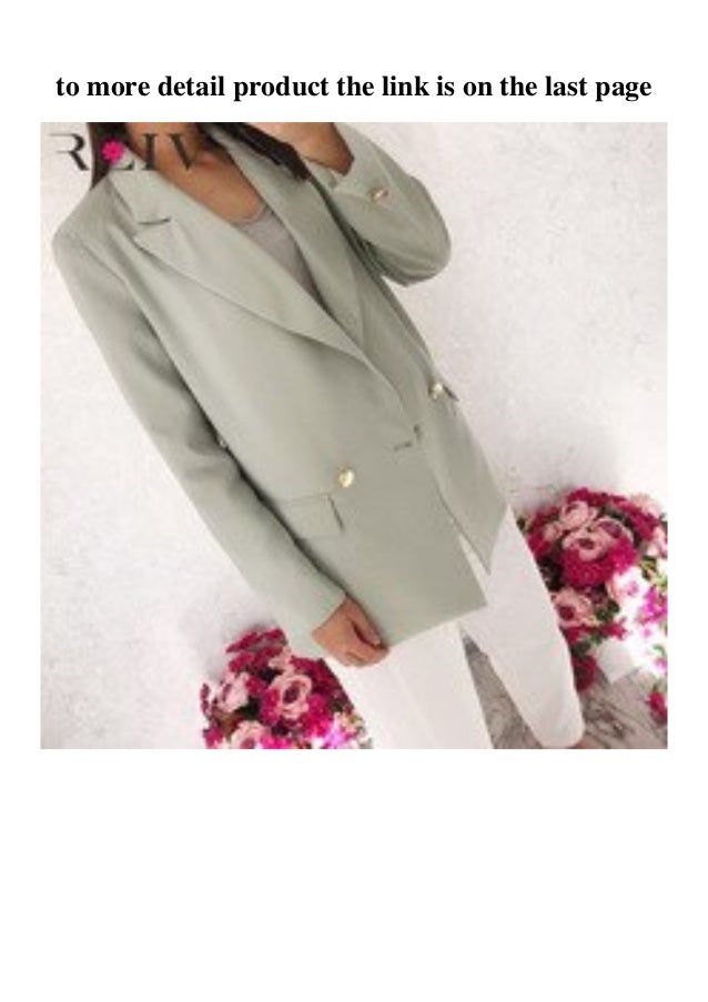 Hot Brands Rziv Autumn And Winter Women S Suit Casual Solid Color Dou