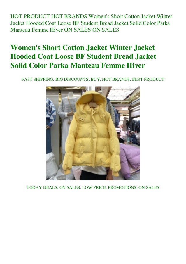 women's short hooded coat