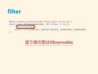 ﬁlter
Observable
 
