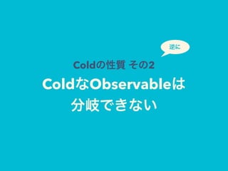 Cold 2
Cold Observable
 